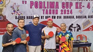 PINGPONG || PORLIMA CUP KE- 4 || Loleng + Sarton VS Purwan + Hennry