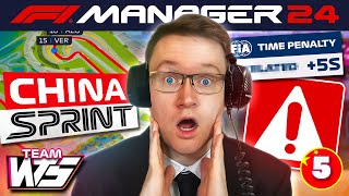 CHAOS IN OUR FIRST SPRINT RACE | F1 Manager 2024 CREATE-A-TEAM EP 5