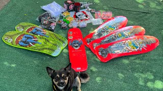 Unboxing PowellPeralta skateboards with a mini PowellPeralta skateboard