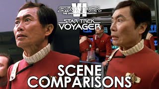 Star Trek VI (1991) and Star Trek: Voyager - scene comparisons