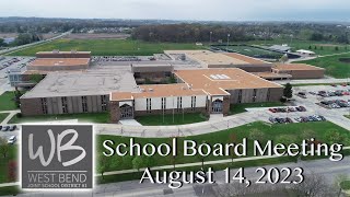 School Board Meeting - August 14, 2023