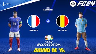 FC 24 - France Vs Belgium - UEFA EURO 2024 Round of 16 | PS5™ [4K60]