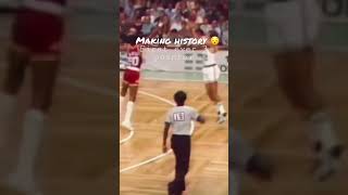 The first ever 3-pointer 😯🔥😯 #shorts #viral #nba