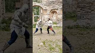 Montage of choreography #shorts #hema #medievalcombat #knight #behindthescenes