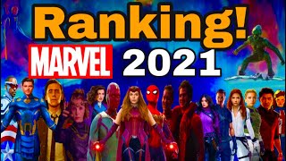 Ranking de todas as produções da marvel de 2021! Especial 1 ano de WandaVision!