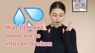 Vliezen gebroken en nu? | gebroken vliezen | vruchtwater | weeën