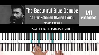 The Beautiful Blue Danube - Johann Strauss II (Sheet Music - Piano Solo - Piano Cover - Tutorial)