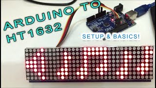 HT1632 setup, wiring & Basics on Arduino (LED MATRIX 32X8)