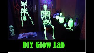 DIY Blacklight Lab for Halloween