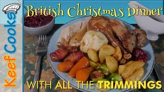 British Christmas Dinner | Roast Turkey and all the Trimmings