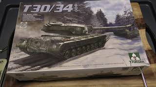 Takom 1/35 T30/34 US Army Heavy Tank Unboxing & Kit Review