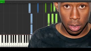 Tyler the Creator - Where the Flower Blooms [Synthesia] (Piano tutorial)