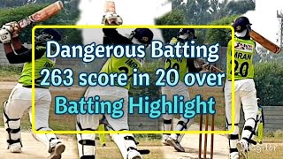 High Score in T20 Match | dangerous batting | batting highlight