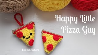 Crochet Pattern Tutorial: Happy Little Pizza Guy Amigurumi