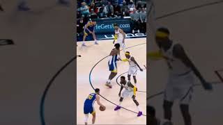 Stephen Curry step back vs Nuggets deffender #shorts #nba  #stephencurry