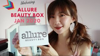 Allure Beauty Box Unboxing January 2020 | Hair & Make-ups & Skin Care | GET FULL SIZE SERUM 85% OFF