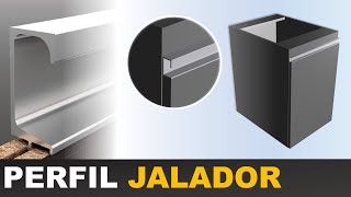 Colocar perfil jalador o perfil manilla en Polyboard