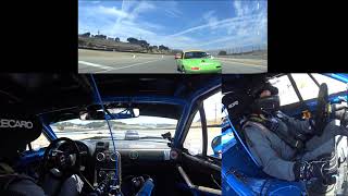 SCCA group 7 Spec Miata race 7/29/18 crash at Laguna Seca