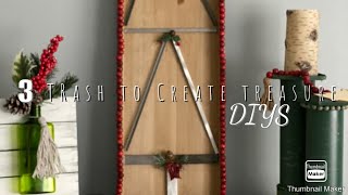 Trash to create treasure Christmas/ modern farmhouse Christmas DIYs 2020