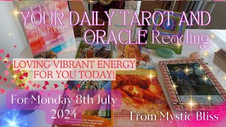 Love ❤️ energy for you today. Monday 8th July 2024. Daily Tarot and Oracle card reading ✨️