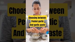 Peeled garlic or paste ? #shorts #garlic #healthytips