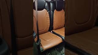 Hyundai Alcazar Black with Tan OE Design Seat Covers@structurecarseatcovers3341 📞 9972947359