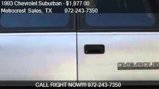 1993 Chevrolet Suburban C2500 for sale in Farmers Branch, TX