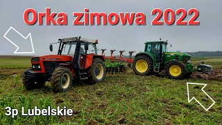 ☆Orka zimowa 2022!! ☆John Deere 7430☆Zetor 12145☆