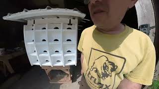 Diy purple martin house.