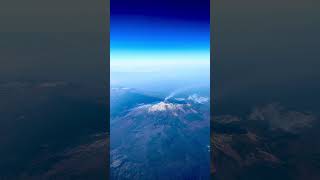 Sicily, the volcano 🌋 Mount Etna covered in snow! View from the airplane window