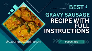 chickan sausage GRAVY SAUSAGE || FULLrexipe