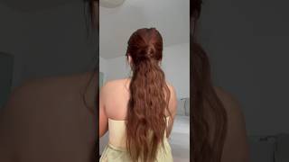 Easy half up hairstyle #cutehairstyles #easyhairstyle #hairshorts