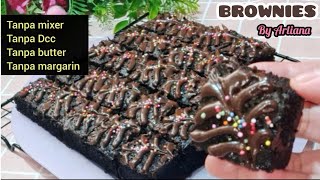 RESEP BROWNIES SUPER EKONOMIS, Hasilnya Super Moist & Nyoklat @arlianachannel8416