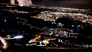 Evening landing at Schipool Amsterdam.