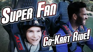 TYRANIS Super Fan Asher Rides the Go-Kart!