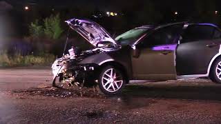 Car plows into power pole in cheyenne Wyoming ￼