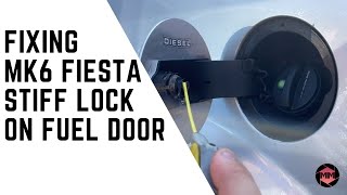 How to Fix MK6 Fiesta Stiff/Sticky Fuel Door Lock