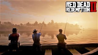 Red Dead Redemption 2 - РЫБАЛКА С ДАТЧЕМ И ХОЗИЕЙ