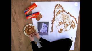 Make a McVitie's puppy out of Digestives