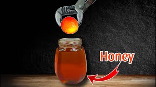 Experiment 1000°C RHCB vs Honey 🍯 😱 #experiment #science #satisfying #cocacola