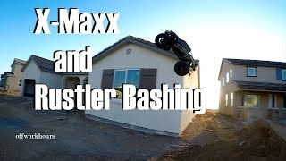 Traxxas X-Maxx (8S) and Rustler (2S) Bashing