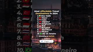 Most affordable travel destinations in 2024.#most #affordable #travel #destination #2024 #shorts