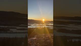 Sunrise at Thingvellir National Park, Iceland