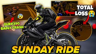 Duke 390 Badly Crash 😱 Total Loss | Sunday Ride 🔥