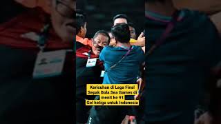 Kericuhan di Laga Final Sepak Bola Sea Games 2023 Timnas Indonesia vs Thailand#shorts