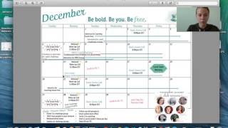 December team calendar