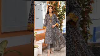 3 piece lawn dress designs 2024||print lawn long shirts designs 🤩#fashion #2024