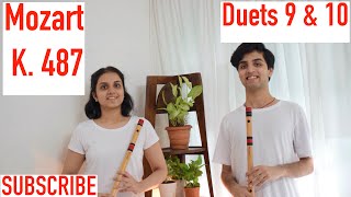 Mozart- Twelve Duets (Indian Flute Version)- Duets 9 and 10- K. 487 (Mozart-Duets for Basset Horns)