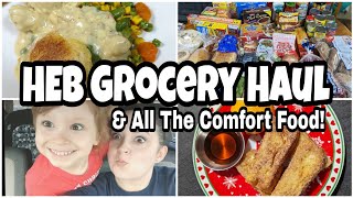 HEB GROCERY HAUL & MEAL PLAN | Budget Friendly Comfort Food | DAY IN THE LIFE | Easy Meals All Day!