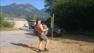 Stone Carries for Upper Back